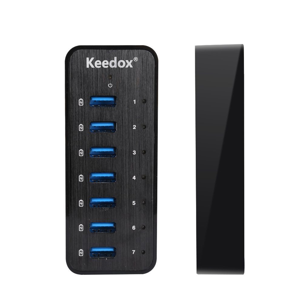 Review: Keedox High Speed USB 3.0 BC 1.2 60W 7 Port Charging and Data HUB