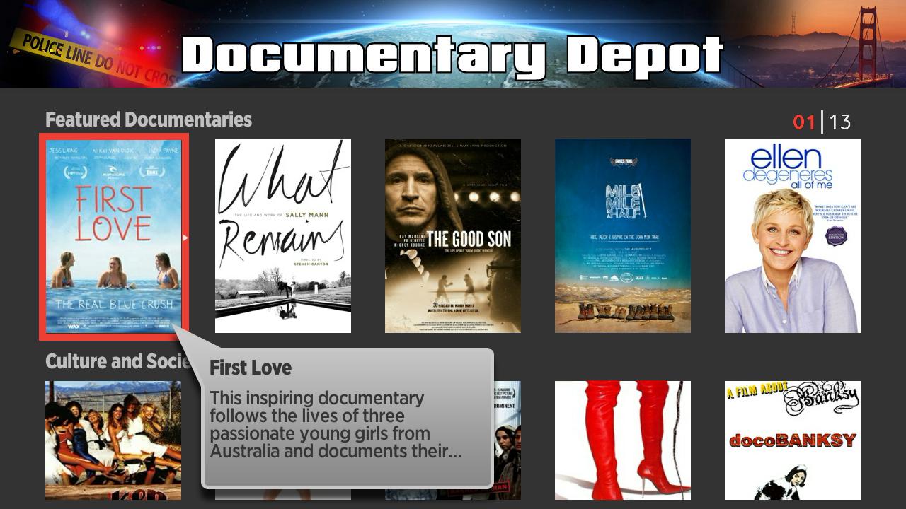 Roku: Documentary Depot – Thousands of Free Documentaries