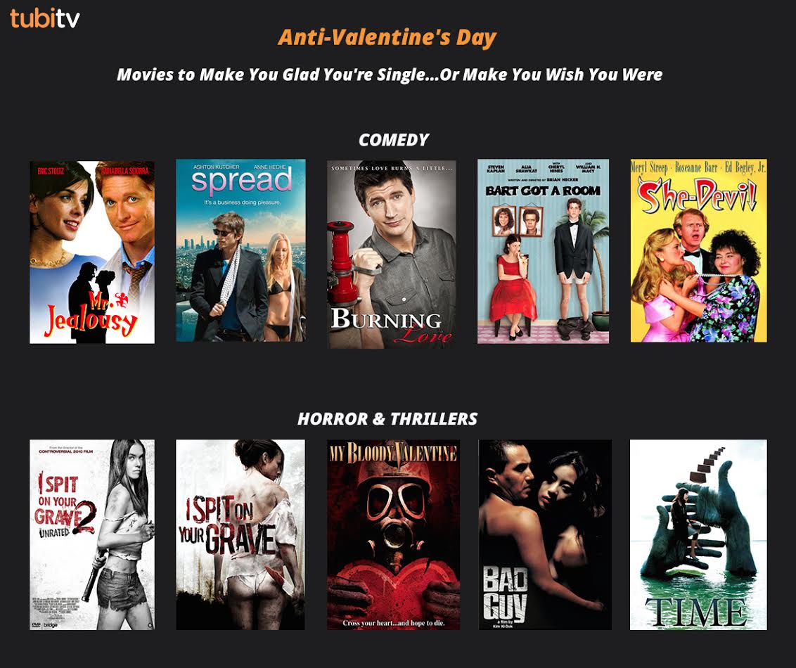 10 FREE Anti-Valentine’s Day Movies to Get Your Through The Holiday