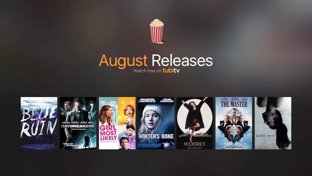 Here is Everything Coming to Tubi TV For FREE in August 2017