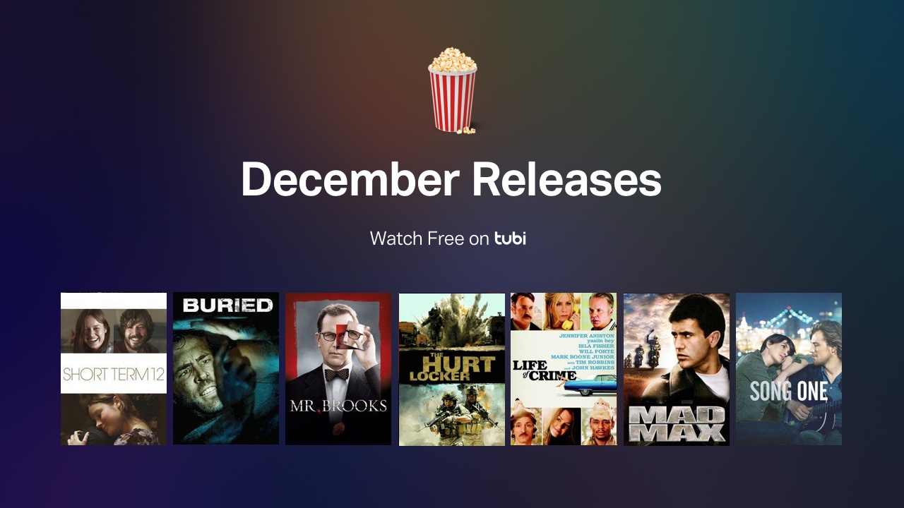 Here is Everything New on Tubi TV in December 2017