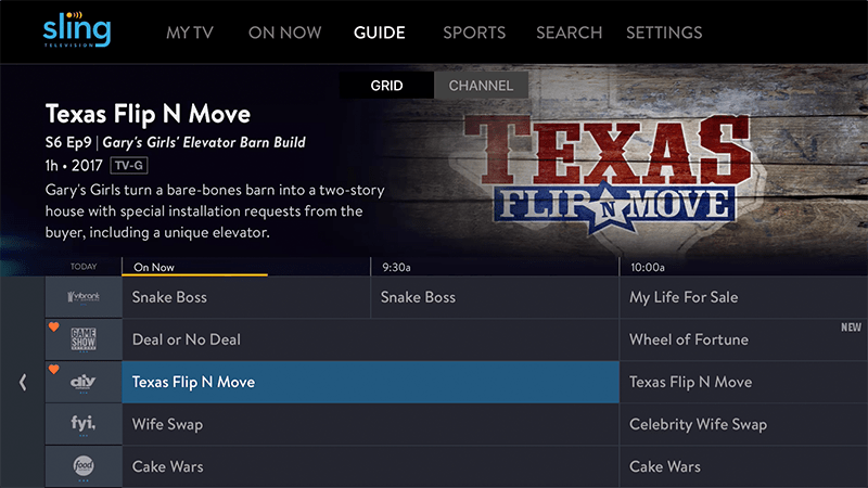 Sling TV is Rolling Out an Updated Apple TV App With a New Grid Guide