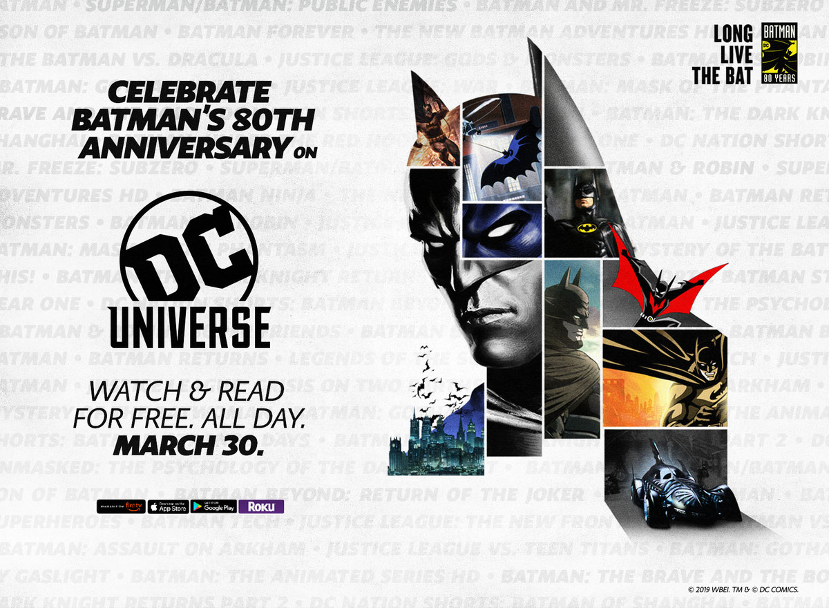 Watch and Read DC Universe Content for Free on March 30th Or Get a Full Month For Just $0.80