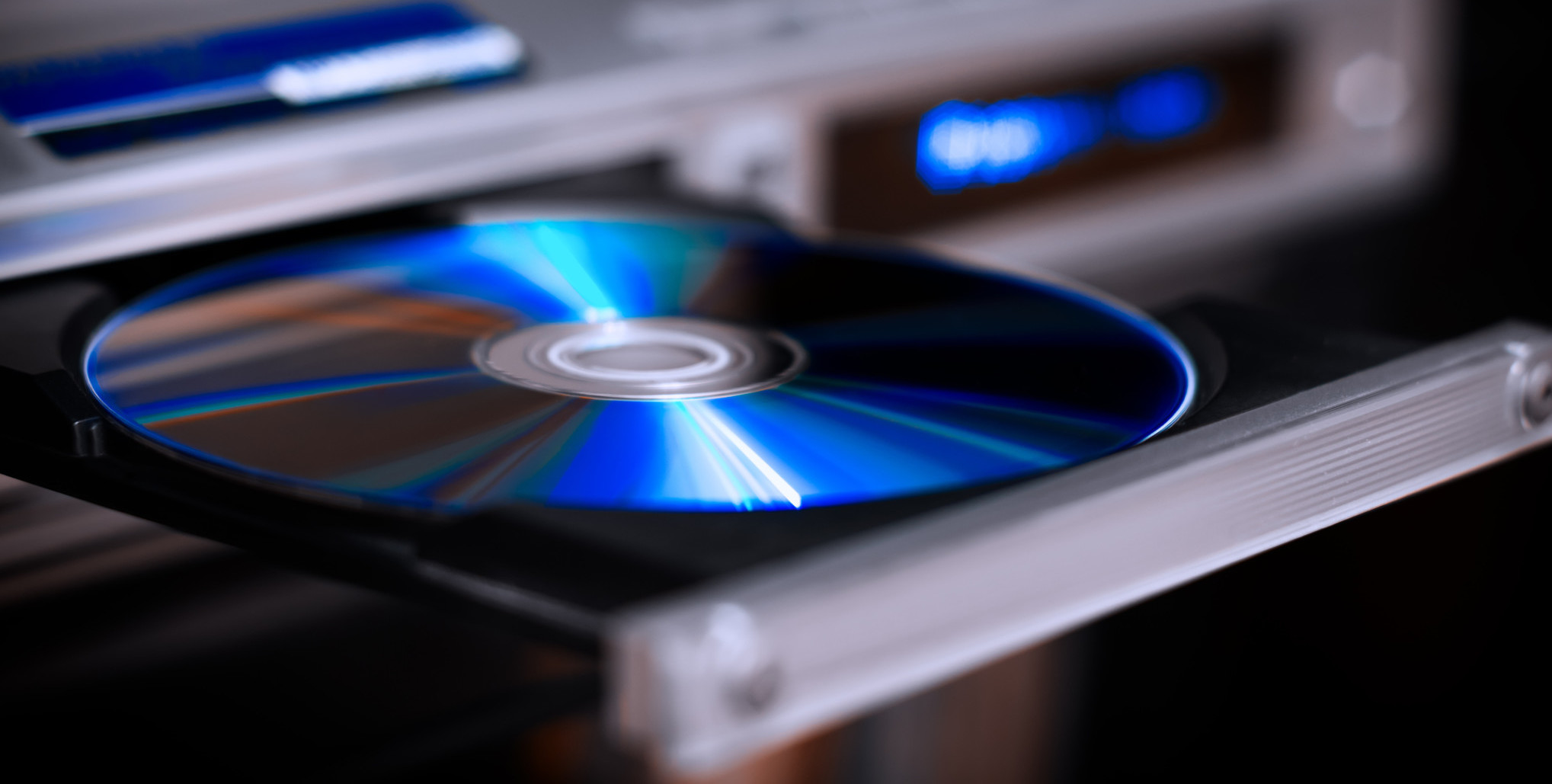 DVD disc inserting to video player