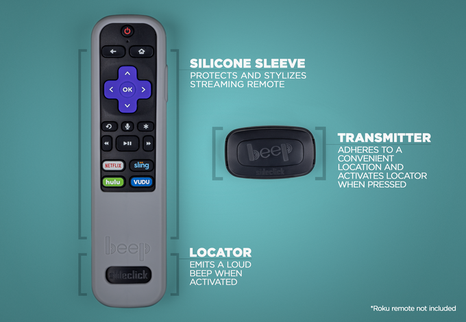 Sideclick Introduces the New Beep Accessory to Find Lost Roku & Fire TV Remotes
