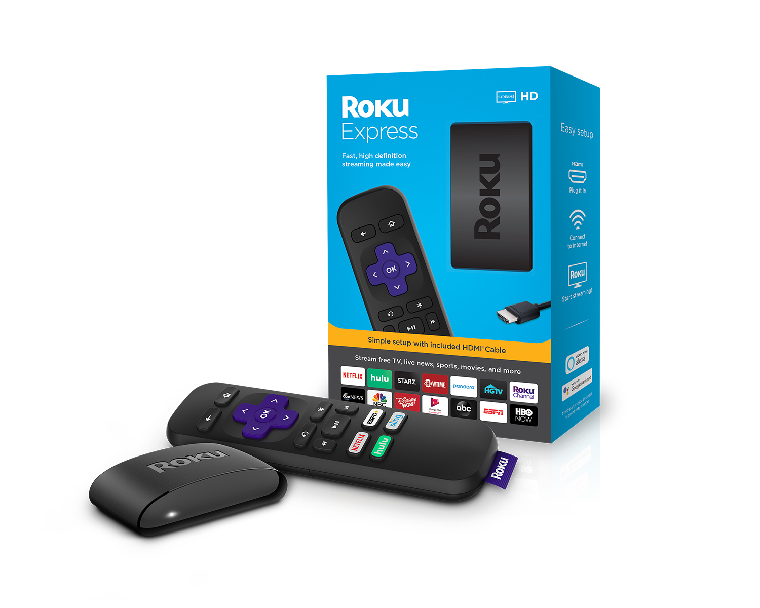 Roku Express with Packaging