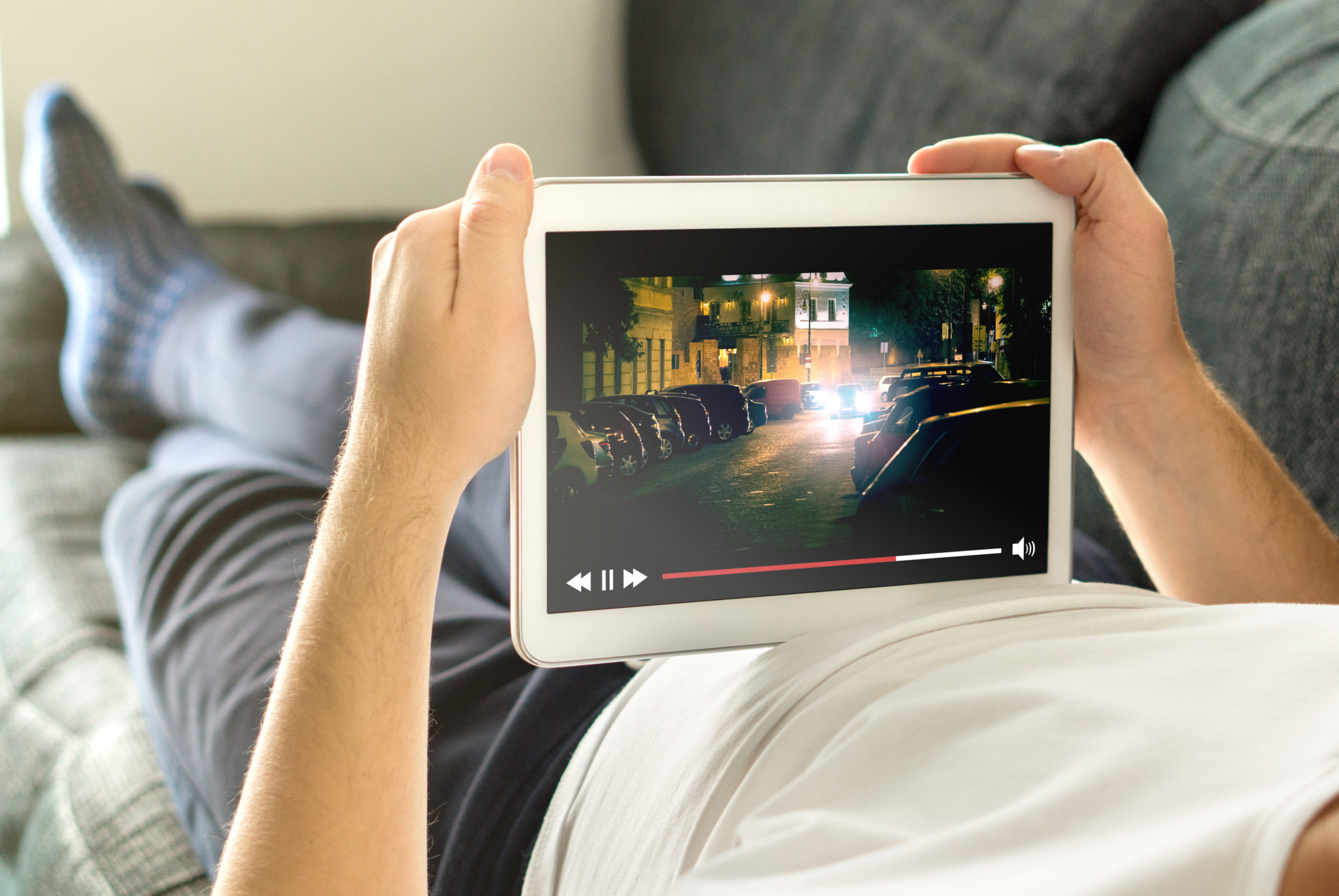 video streaming on tablet