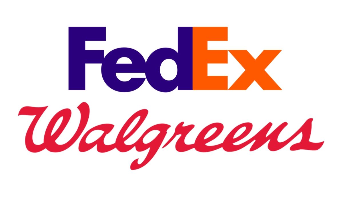 FedEx and Walgreens logos