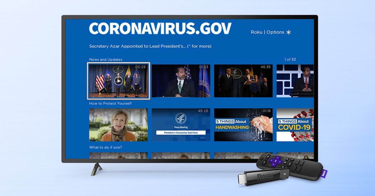 Roku Adds Free White House Coronavirus News Channel