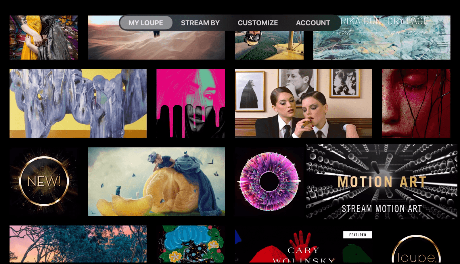 Loupe App Launches a New Motion Art Channel on Apple TV