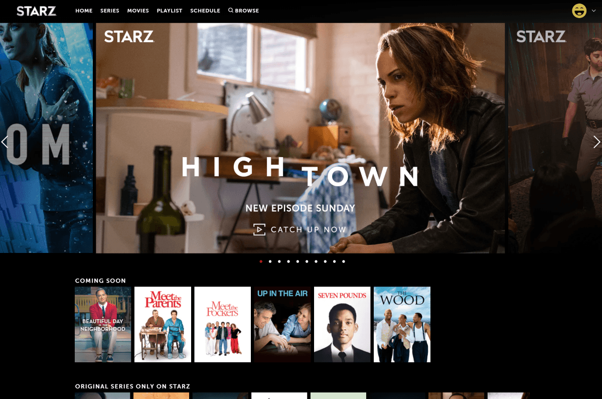 starz home page