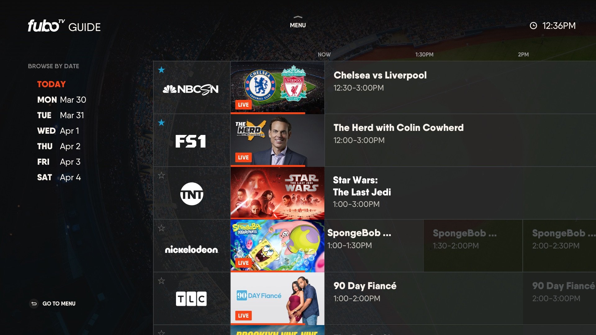 fuboTV Launches on Xbox One