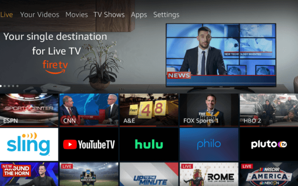 Amazon Integrates Hulu With Live Youtube Tv And Sling Tv Into Fire Tv S Live Experience Cord Cutters News