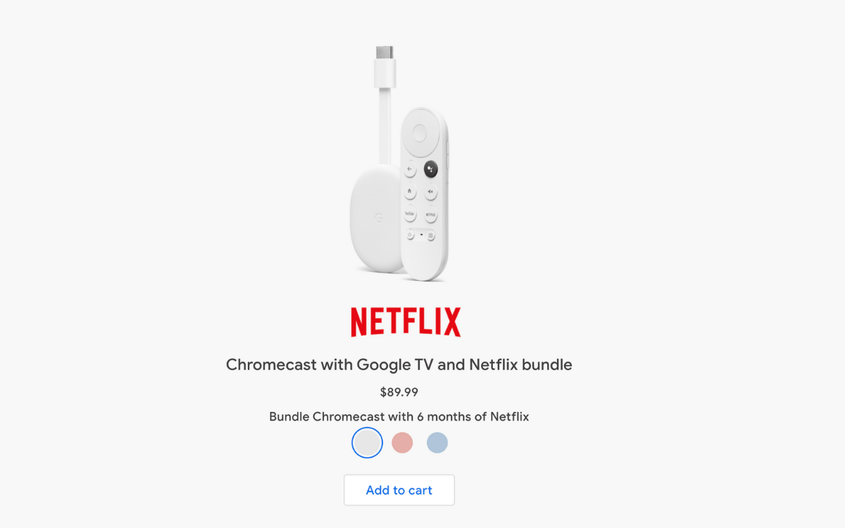Get the New Google Chromecast and 6 Months of Netflix for $89.99