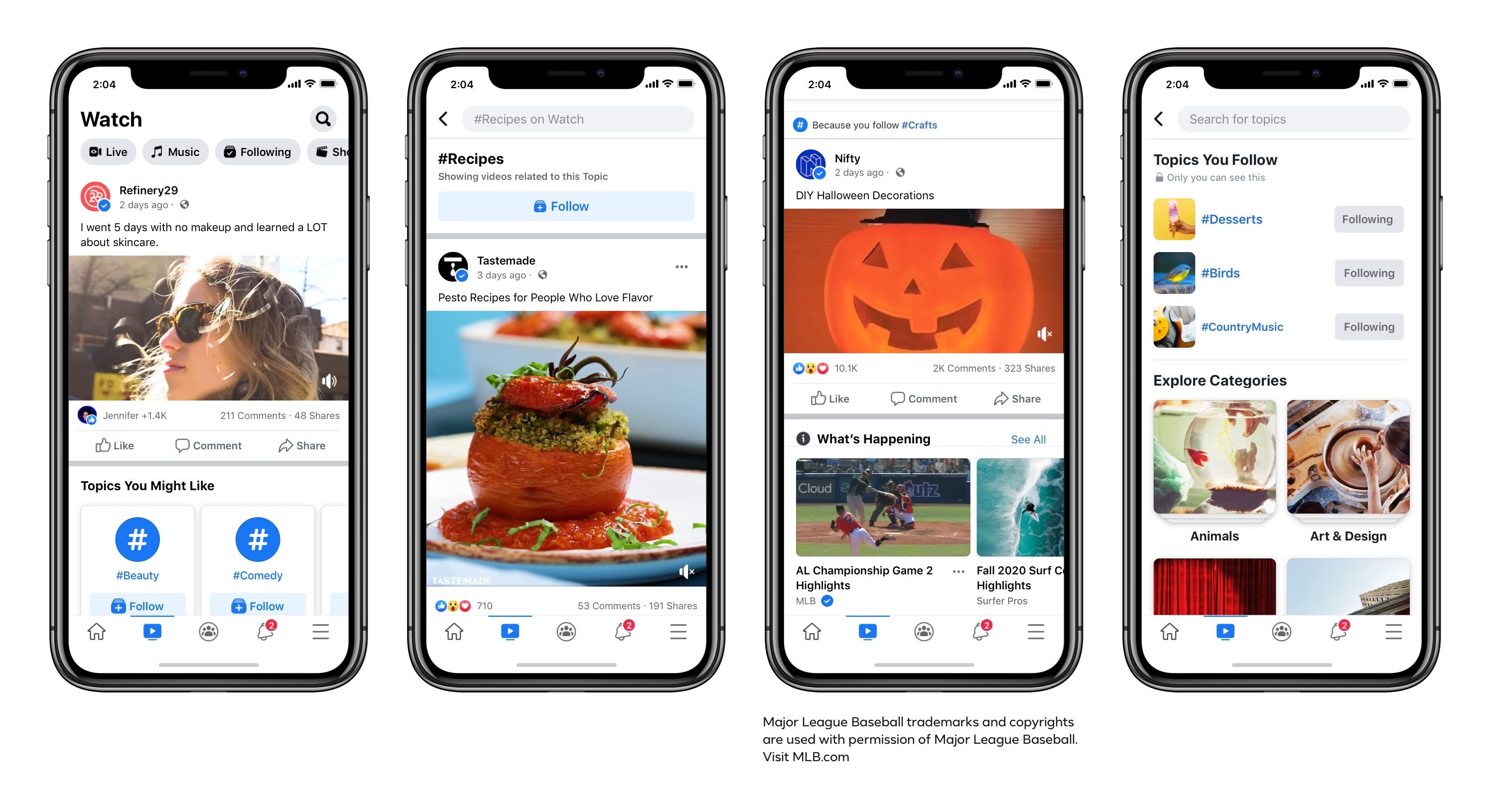 Facebook Watch Introduces New Way to Follow by Topic