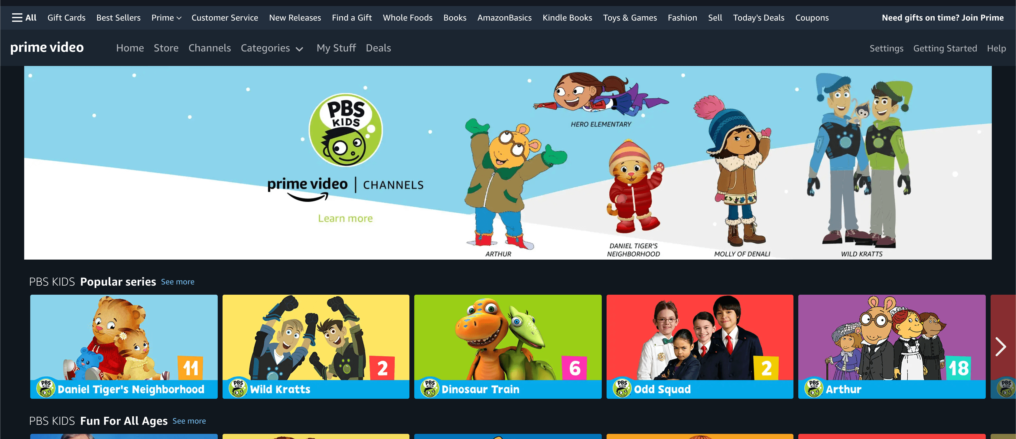 Get One Month of PBS Kids Prime Video Channel for 99 Cents (Limited Time Offer)
