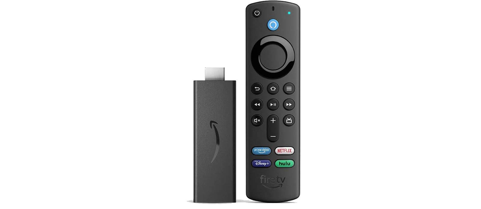 Photo of Amazon's Fire TV Stick and Alexa Voice Remote