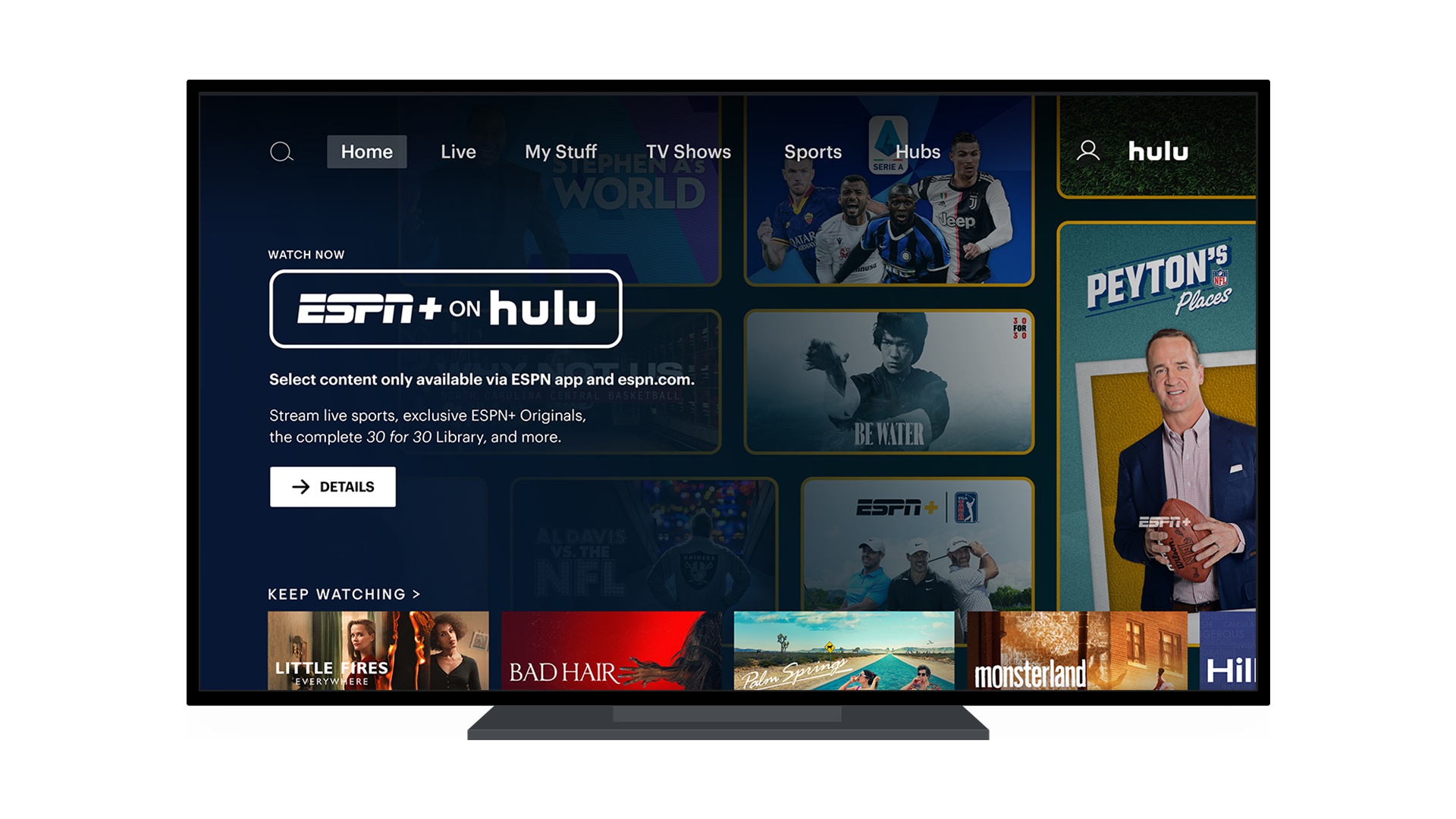ESPN+ Content is Now Available Through Hulu