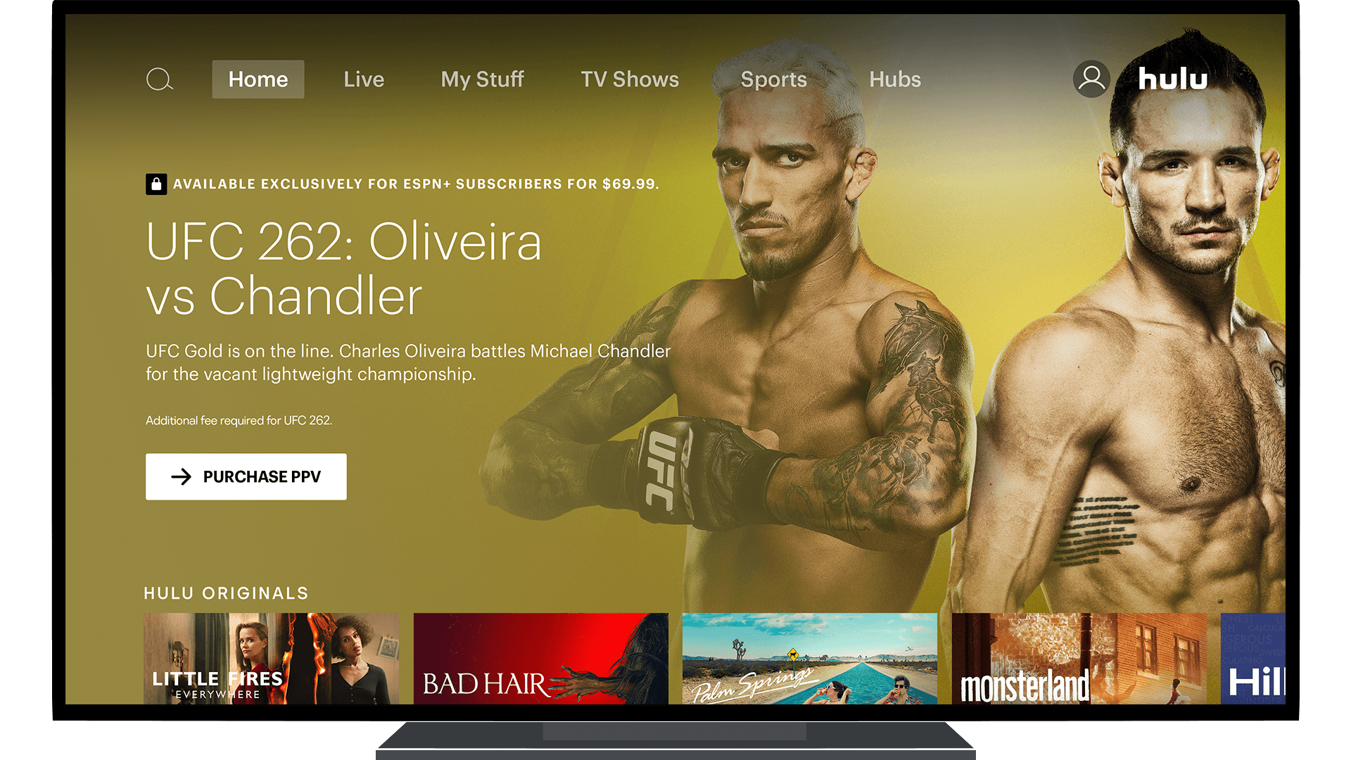 UFC Pay Per View Events Can Now Be Accessed Through ESPN+ on Hulu