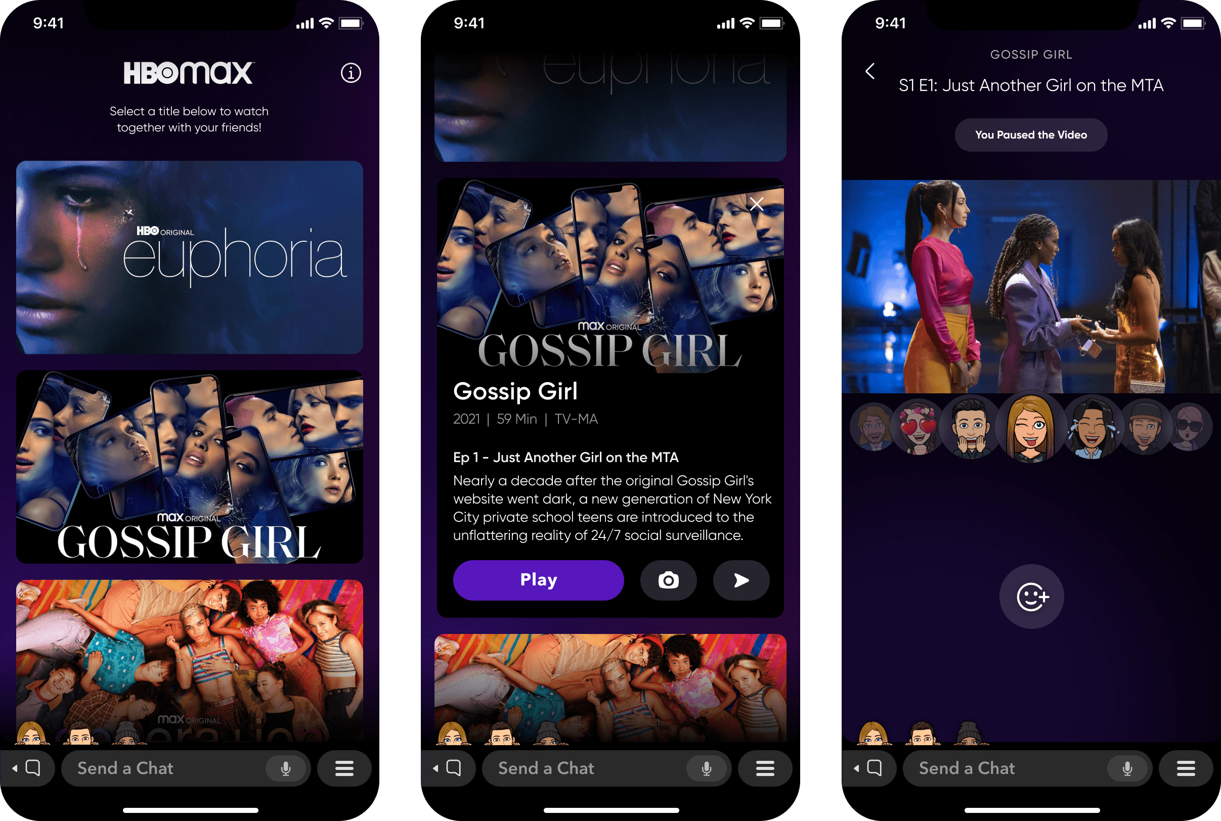 HBO Max is Launching Free Episodes on Snapchat’s New Co-Viewing Feature