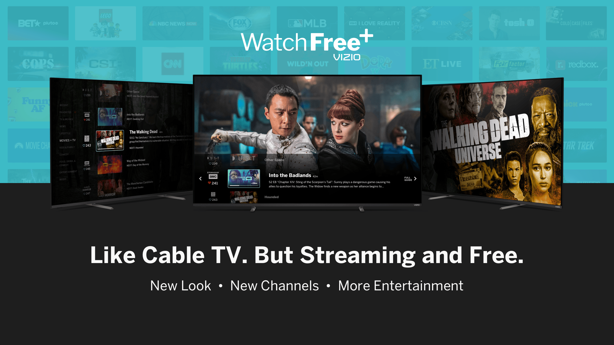 VIZIO Unveils New Look and Channels on its WatchFree Video Service