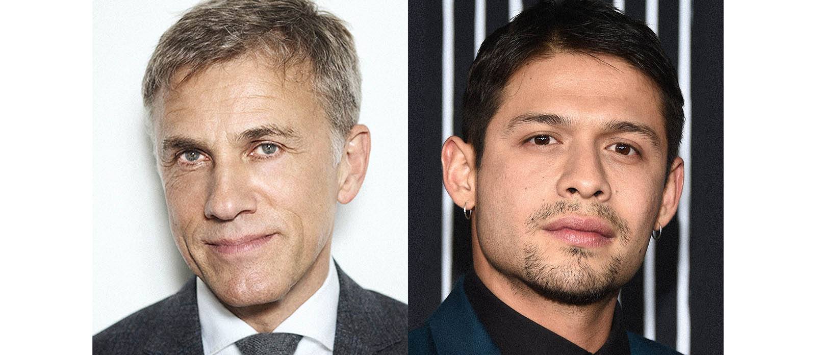 A photo of actors Christoph Waltz and David Castañeda of Most Dangerous Game