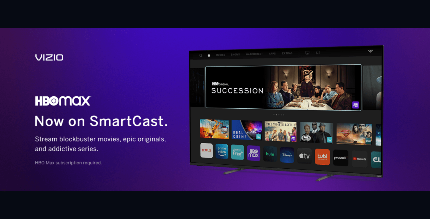 HBO Max is Now Available on VIZIO SmartCast