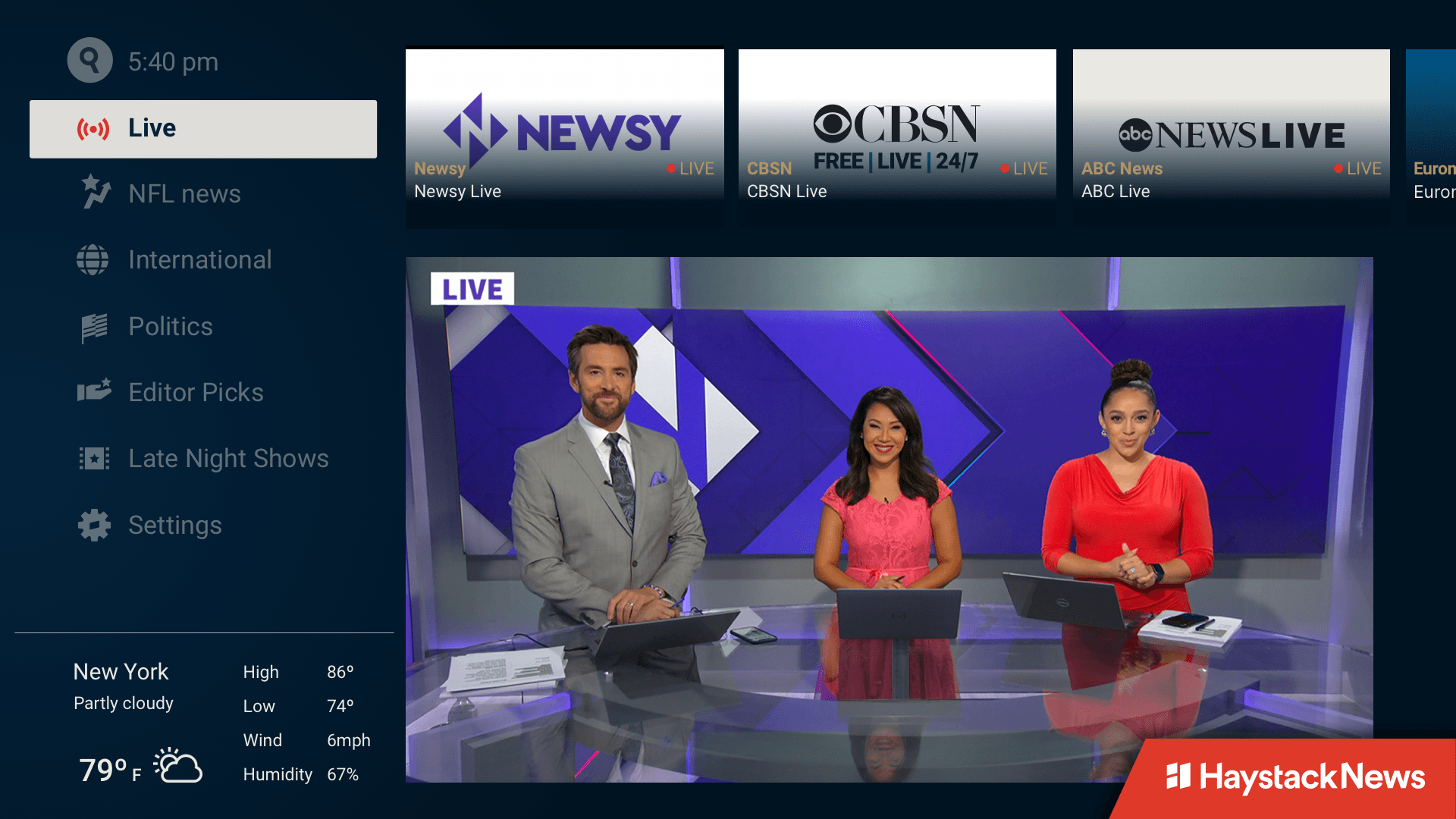 Haystack Adds Newsy to Free News Streaming Lineup