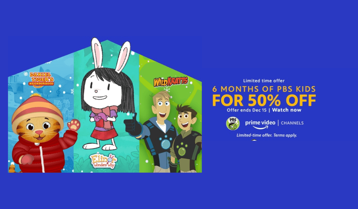 Limited Time: Get 50% of PBS KIDS Prime Video Channel for 6 Months