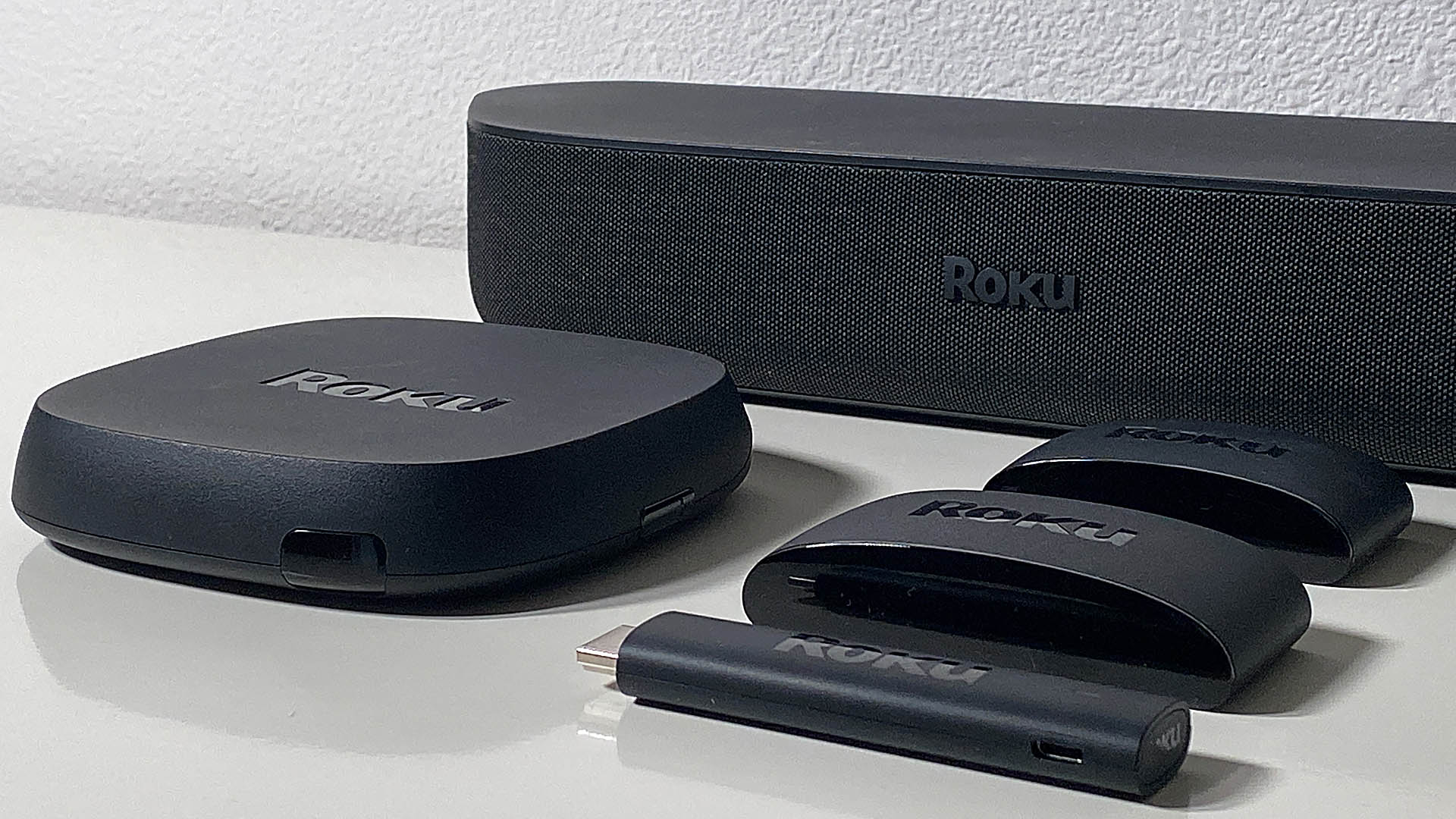 Five of Roku's current streaming devices