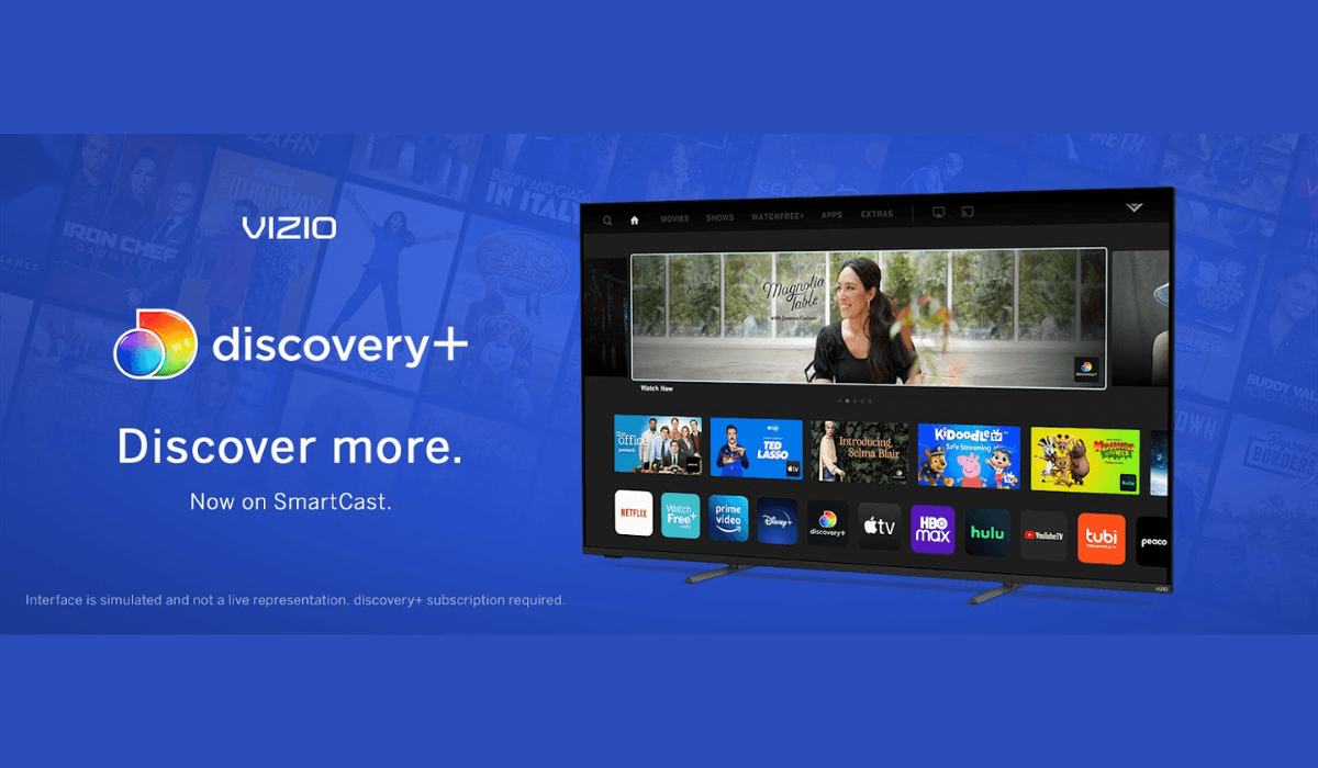 Discovery+ is Now Available on VIZIO SmartCast