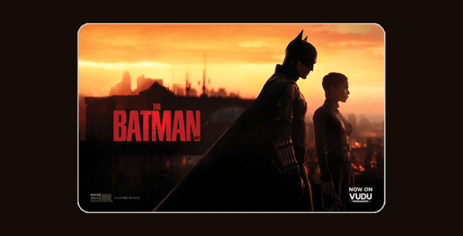 Save 10% on Vudu Gift Cards Just in Time for ‘The Batman’ Arriving April 18