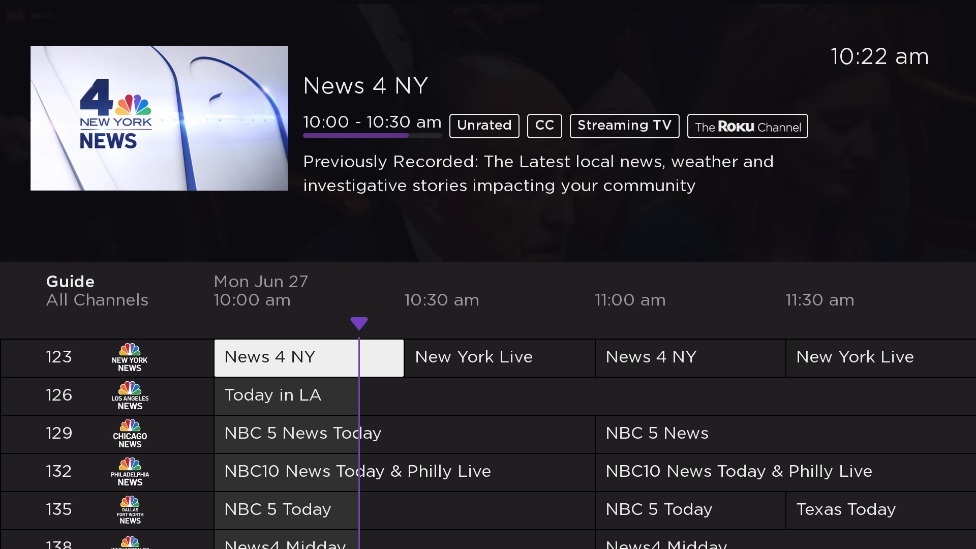 The Roku Channel Adds Free Local News Programming with NBCUniversal