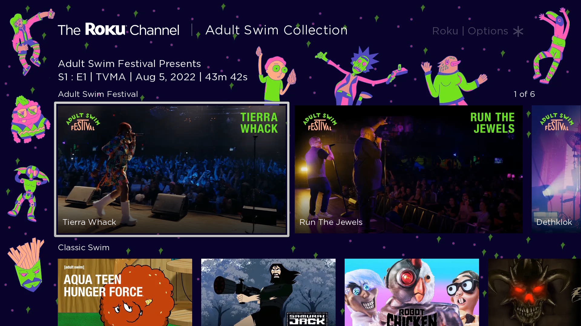 The Roku Channel Will Stream the Adult Swim Festival & Add 120 Adult Swim  Episodes | Cord Cutters News