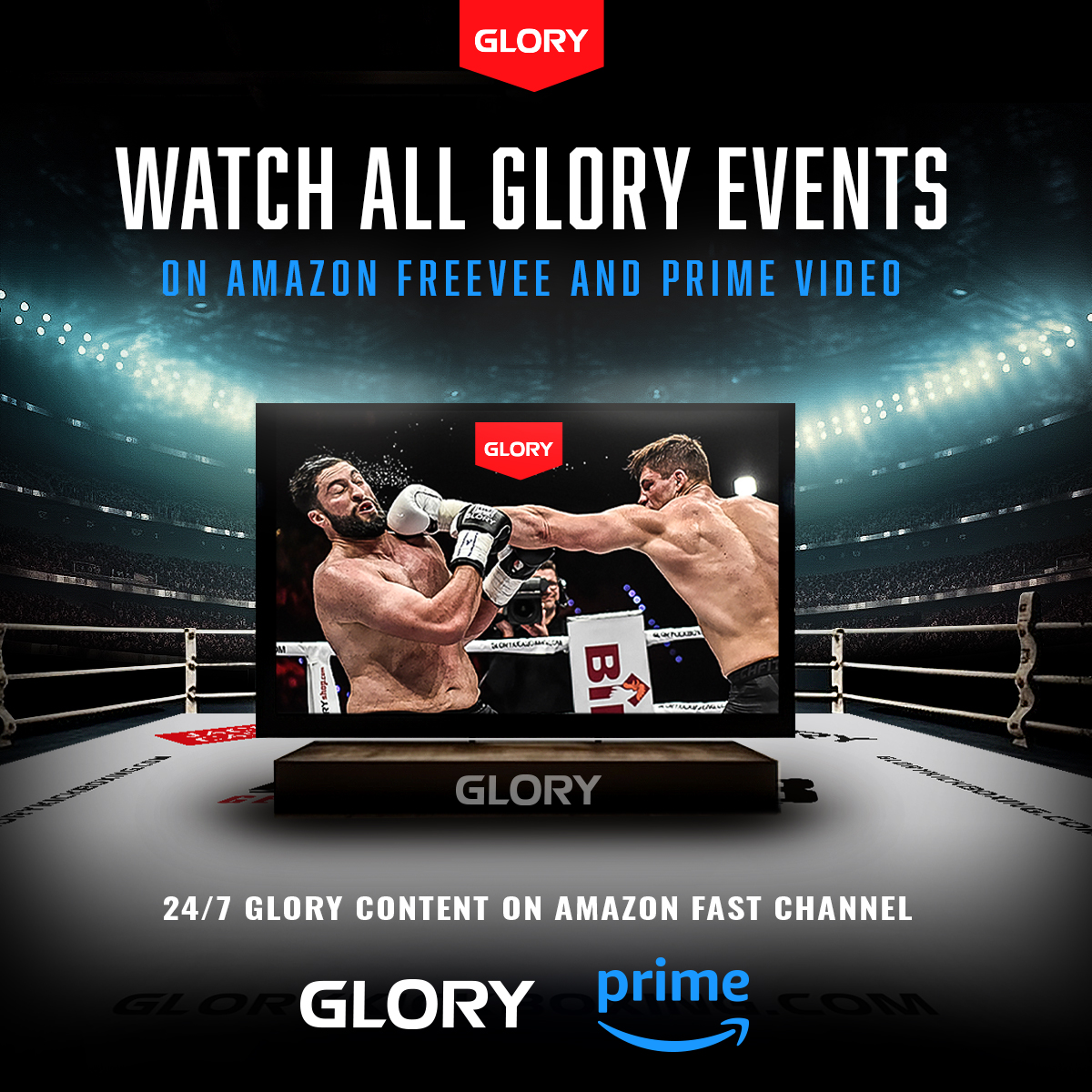 Amazon Freevee Teams Up With GLORY Kickboxing