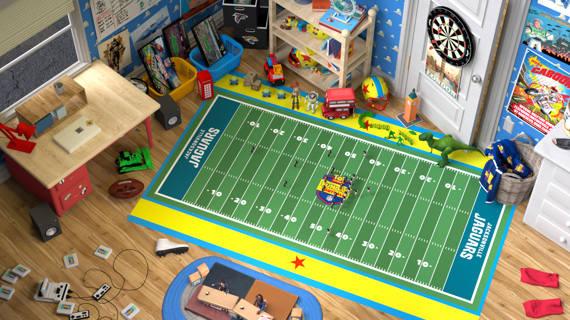 NFL Will Recreate the Jaguars Vs. Falcons Game in Animated, “Toy Story” Form in Real Time