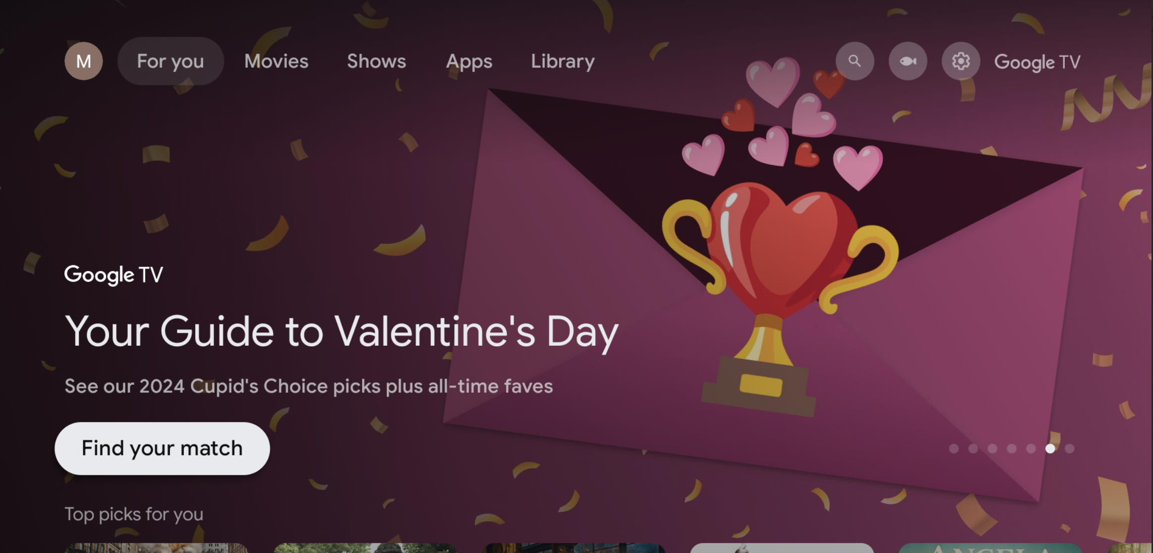 Google TV Adds Valentine’s Day Collections And a Special Screening of an Upcoming Film