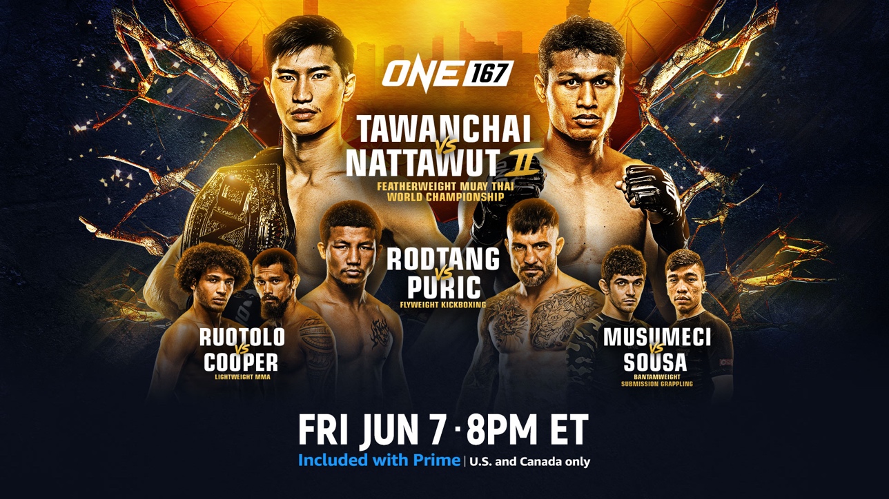 How to Watch ONE 167: Tawanchai vs. Nattawut II Live on Roku, Fire TV, Apple TV, & More on June 7