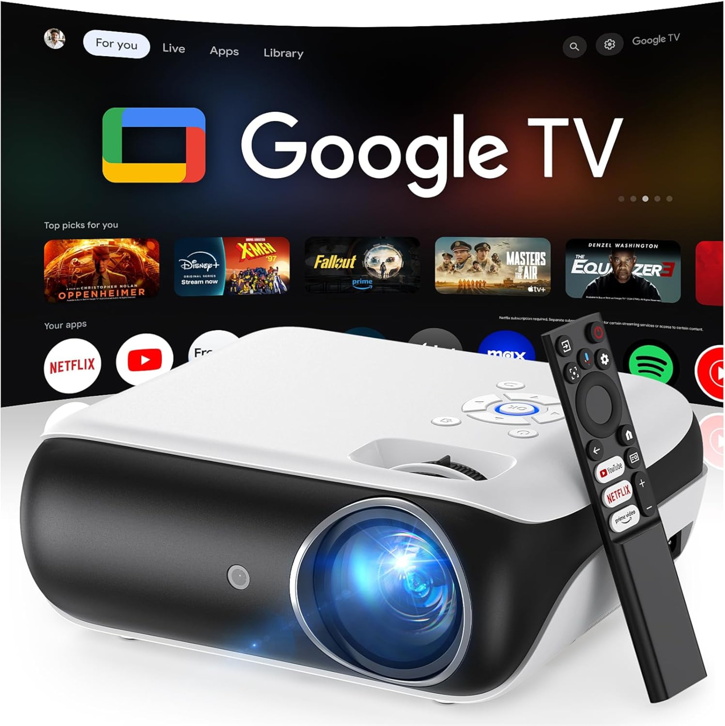 Big Screen, Small Price: Get This Google TV Smart Projector for 32% Off Today