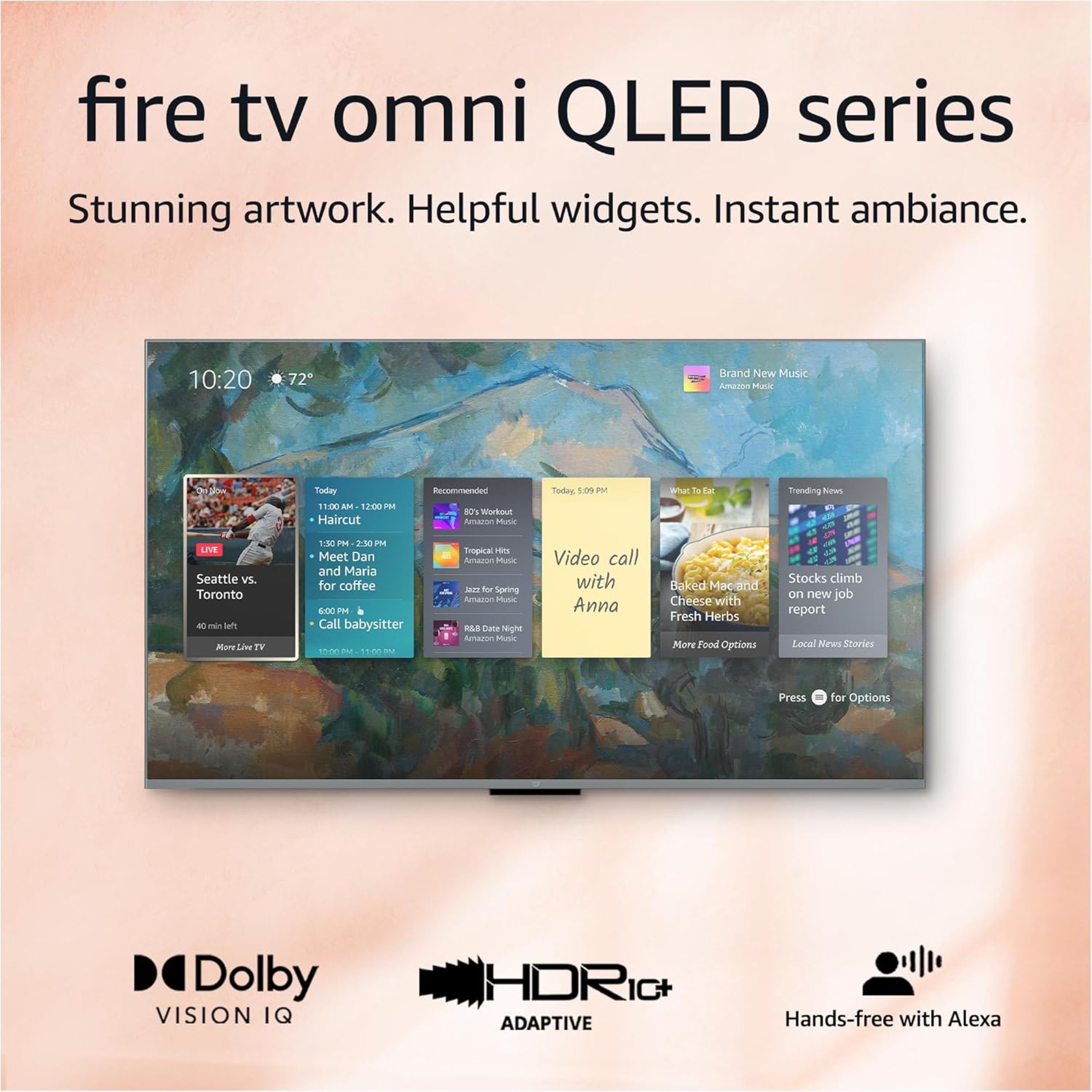 Snag the Amazon Fire TV 65″ Omni QLED 4K for 38% Off