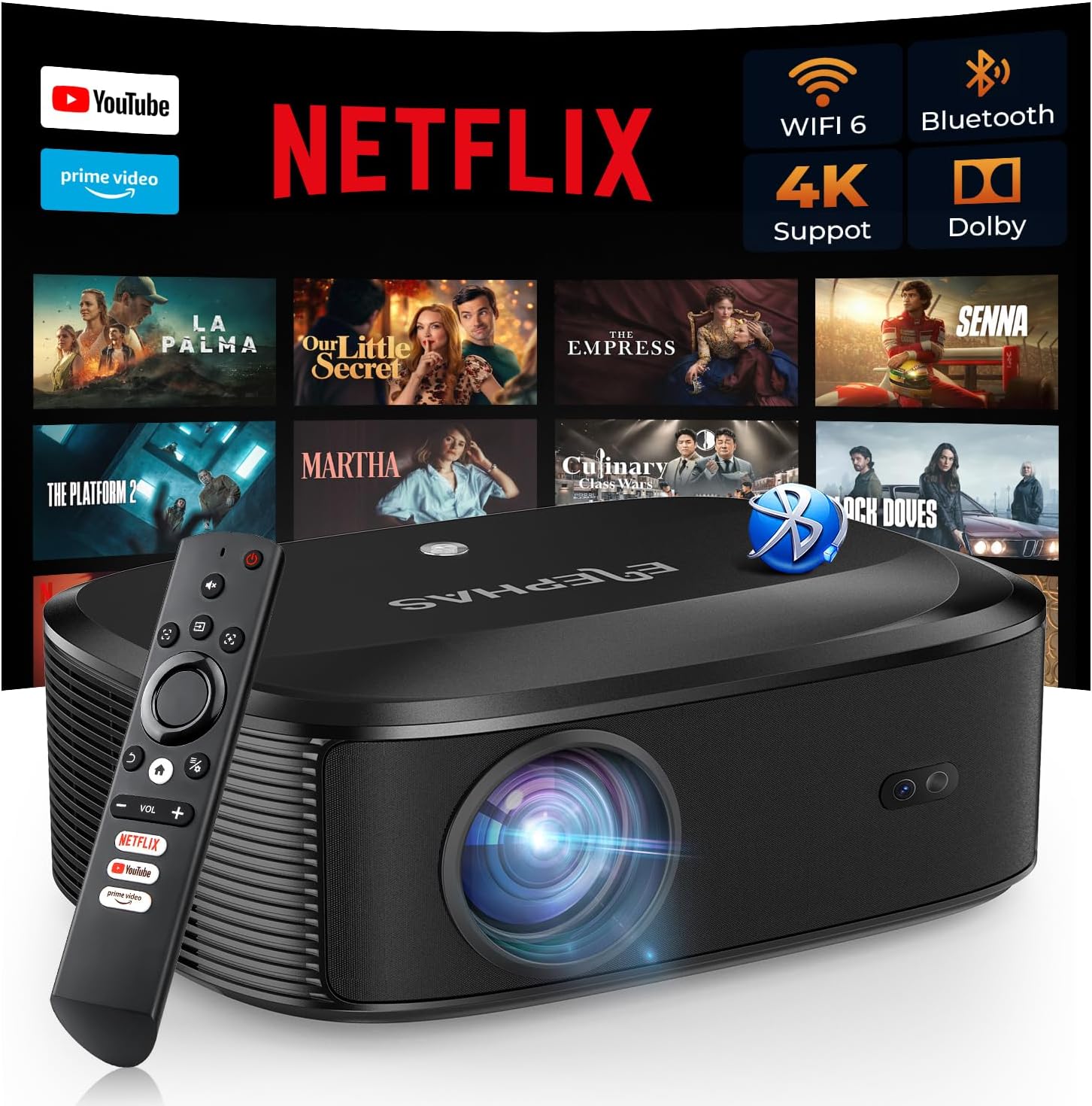 Take 38% Off the Best Budget 4K Projector for Home Theater Ahead of Prime Big Deal Days