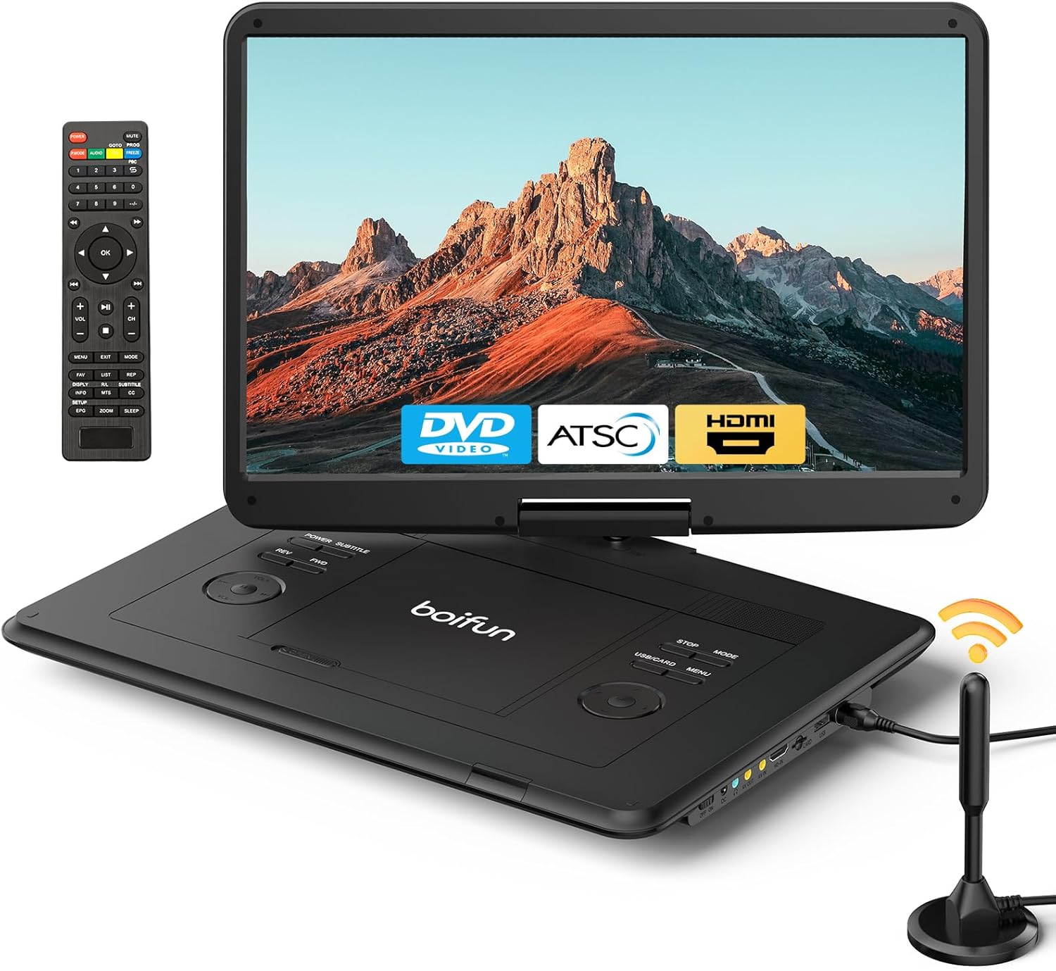 Portable TV/DVD Player Combo Markdown 24% — Watch Physical Media on Road Trips, Backyard Movie Nights & More