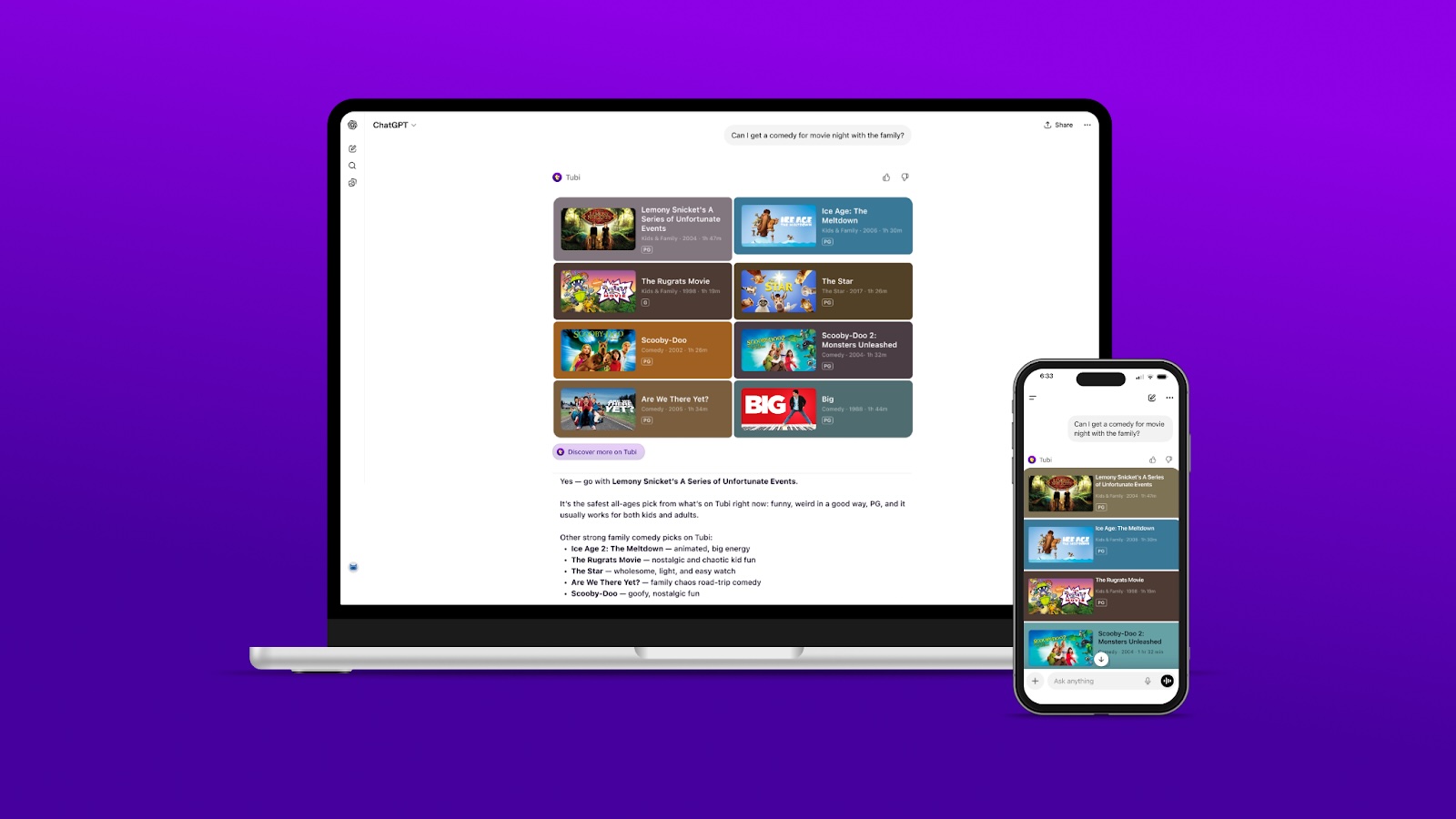 Tubi Launches a ChatGPT App to Give Show & Movie Recommendations